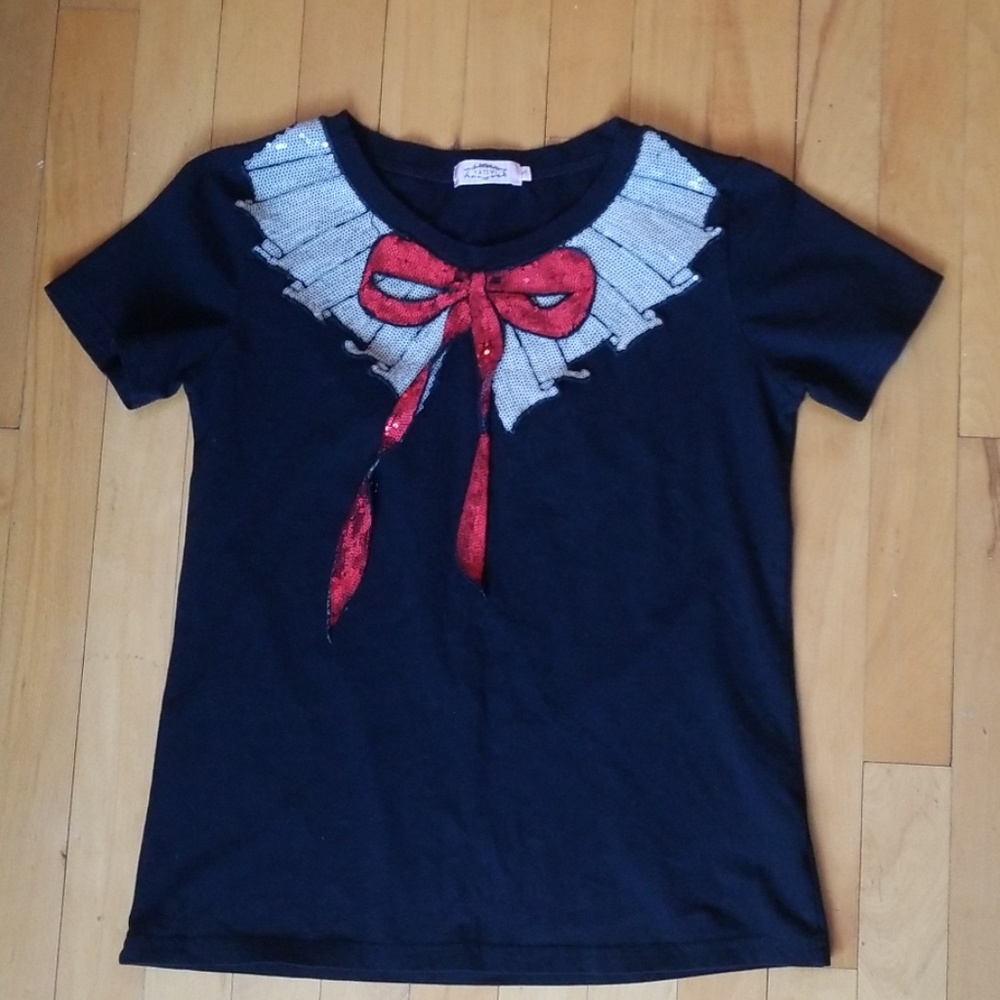 Yativi design black t-shirt size Small
